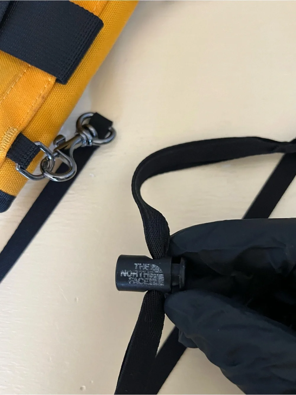 The North Face x Supreme Yellow Crossbody Belt Bag with Black Trim